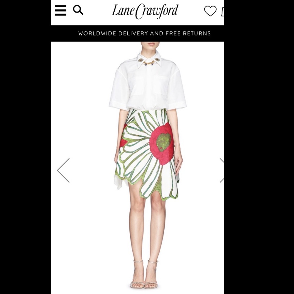 Cute Chictopia flower patchwork skirt size XS